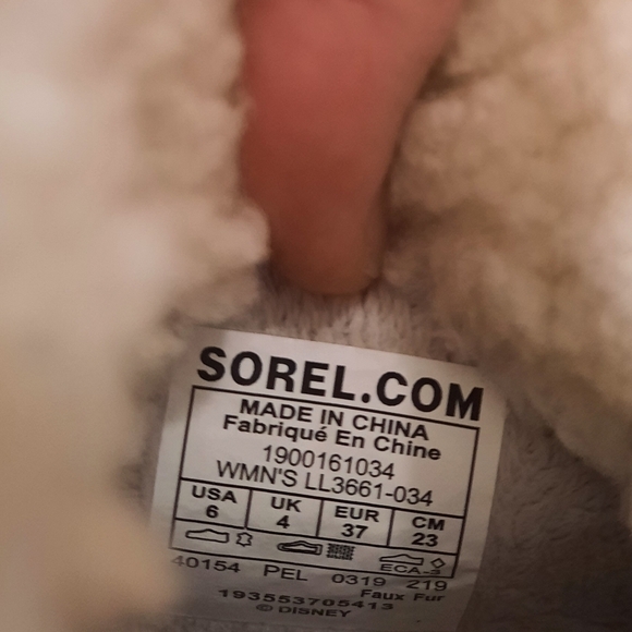 Sorel x Disney Frozen Out 'N About Waterproof Faux Shearling Bootie 6 NWT - Picture 6 of 7
